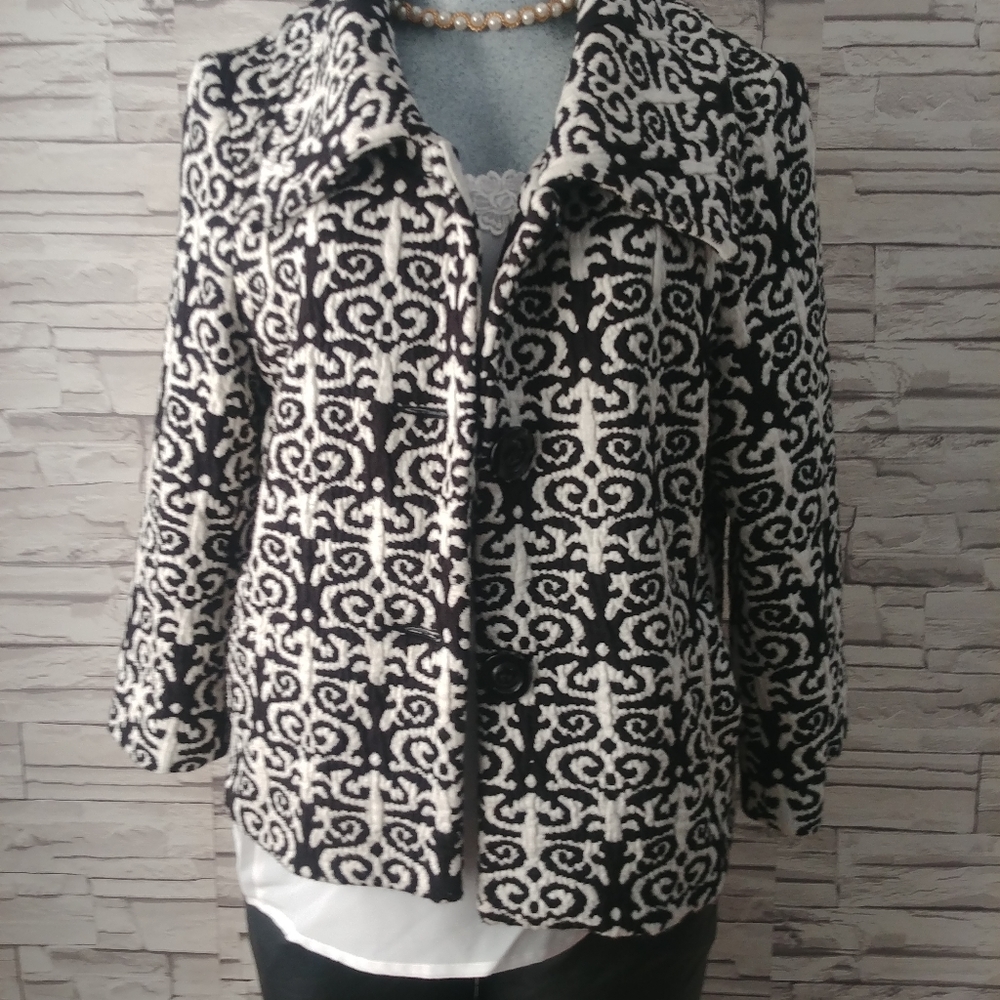 Optionelle Mock Sleeves Black/White Jacket Sz S